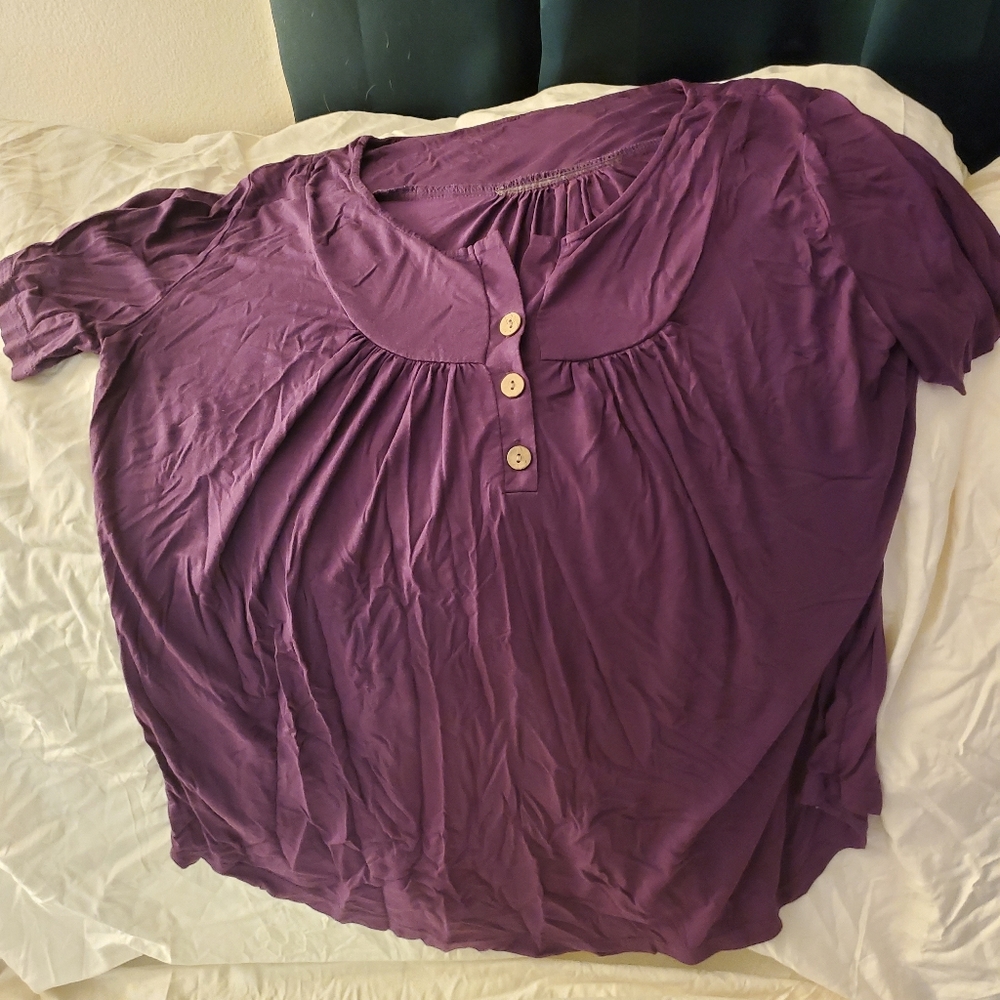 Purple unbranded 2x cotton t-shirt